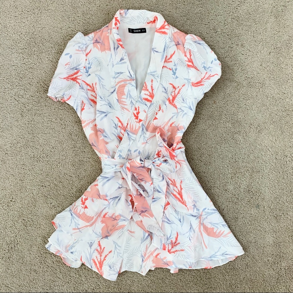 SHEIN Floral Romper Jumpsuit